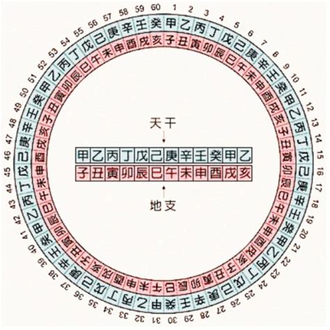 天干地支 五行 對照表|天干地支五行对照表